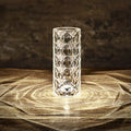 Rose Light And Shadow Projector LED Night Light Diamond Crystal Atmosphere Lamp USB Touch Control Bedside Decor Night Light