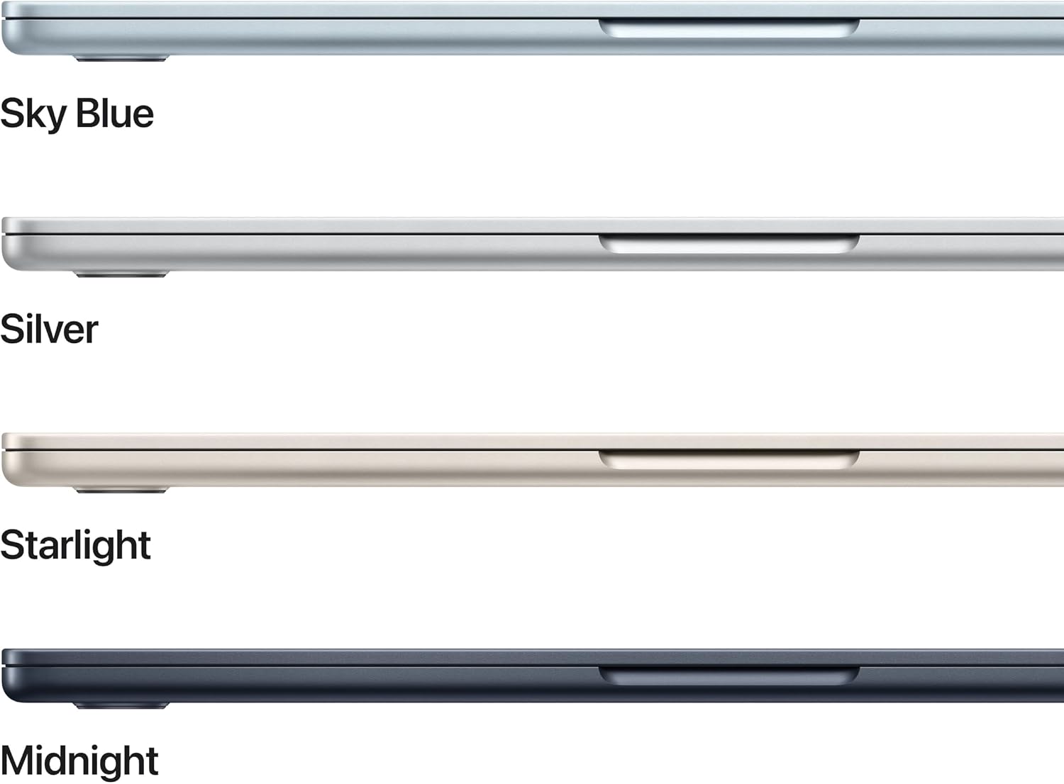 Apple 2026 MacBook Air 13-inch Laptop with M5 chip: Built for AI, 13.6-inch Liquid Retina Display, 16GB Unified Memory, 512GB SSD, 12MP Center Stage Camera, Touch ID, Wi-Fi 7; Midnight