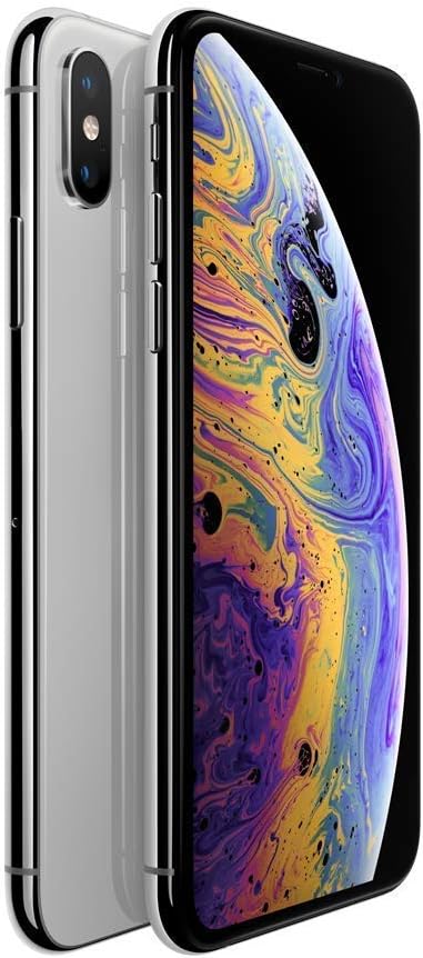Apple iPhone XS, US Version, 512GB, Silver - Unlocked (Renewed)