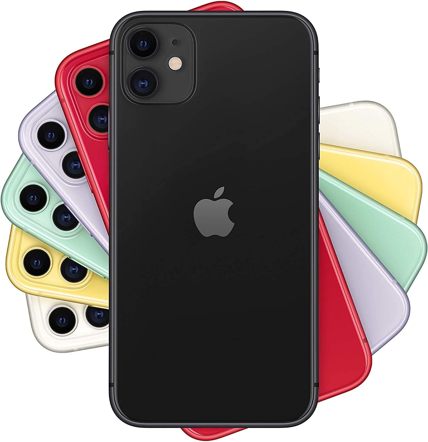 Apple iPhone 11, US Version, 64GB, Black - GSM Carriers (Renewed)