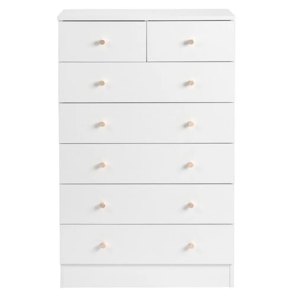 7 Drawer Dresser for Bedroom Tall Dresser Chest of Drawers Wood Bedroom Dresser