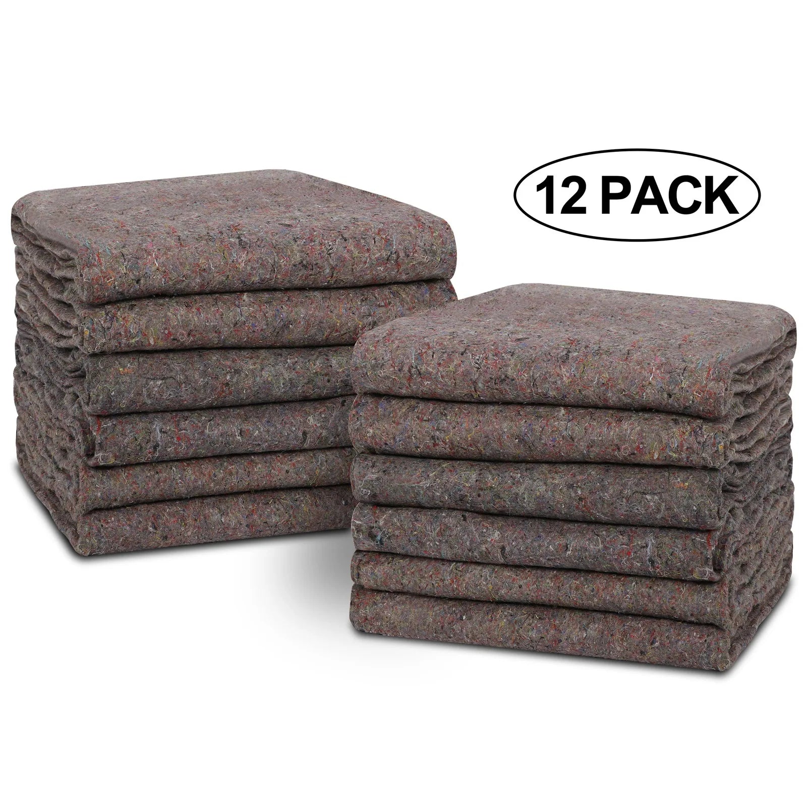 12 Pack Heavy Duty Moving Blankets 54” x 72” Shipping Furniture Protection Pads