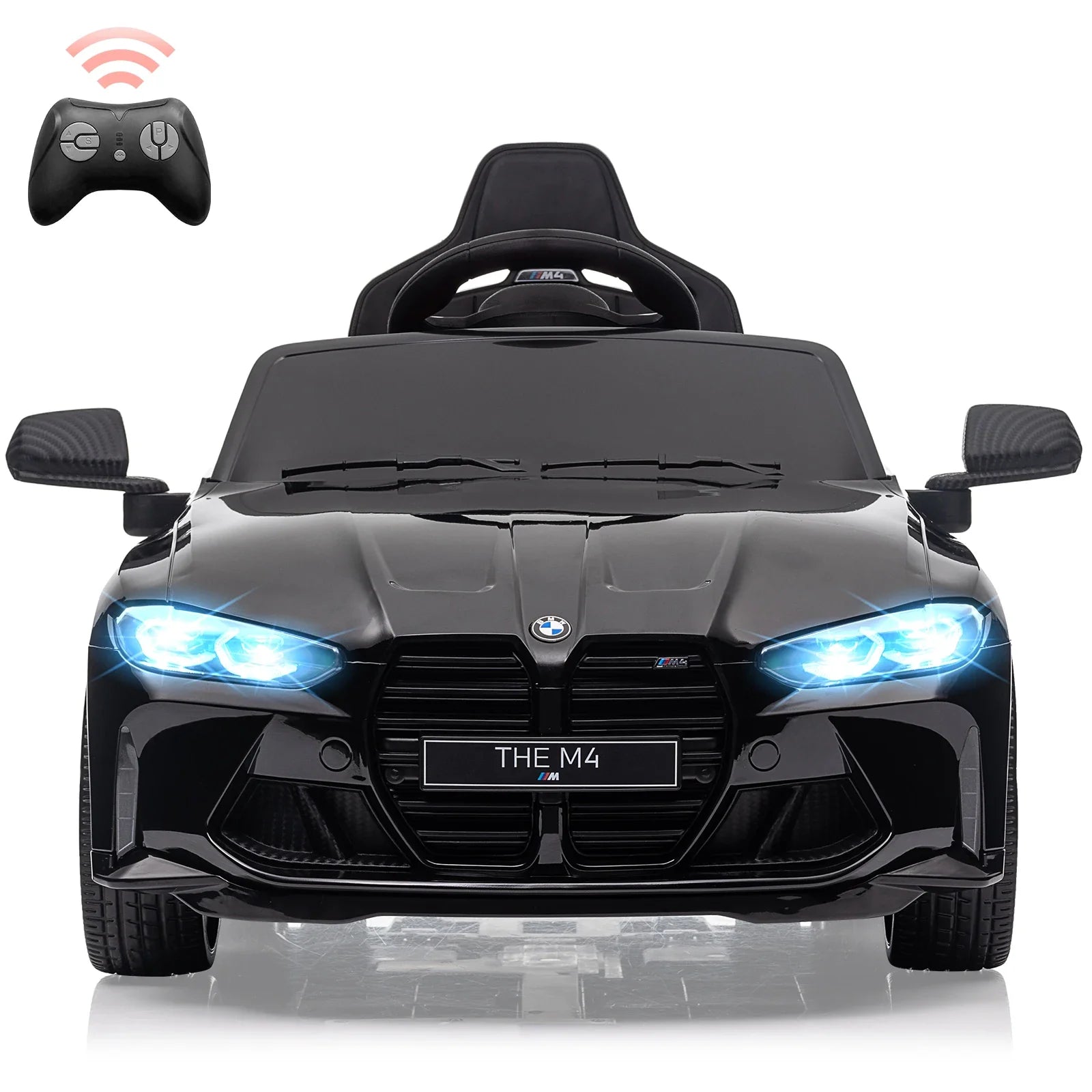 12V Ride On Car for Kids,Toddler Electric Vehicle with Remote Control,3 Speed,Led Light,Suspension System,3 Speeds, Bluetooth