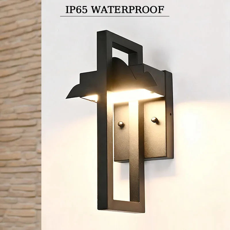 2PCS Outdoor Wall Lights IP65 waterproof 12W Wall lamp Modern LED for Garden Porch Street Light Vintage Black wall lamps