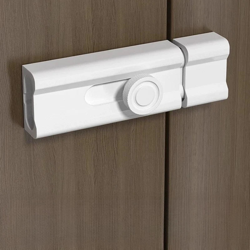 Anti-theft Old Door Lock Buckle Lock-adhesive Indoor Anti-locking Bolt No Punching Pins Latches Gate Hardware Home Improvement