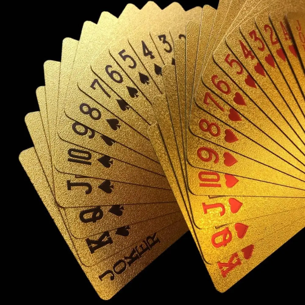 1 pair of waterproof playing cards, plastic playing cards, foil cards, novelty playing cards, adult playing cards, family gaming