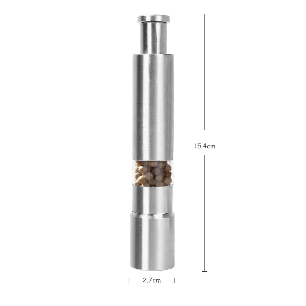 1 Piece Salt and Pepper Grinder Set Original Pump Grind Pepper Mill Thumb Press Grinder for Peppercorns Sea Salt YY027