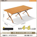 Portable Wooden Picnic Table Outdoor Folding Camping Table Lightweight Compact Camping Picnics Backyard Parties Beach Trips