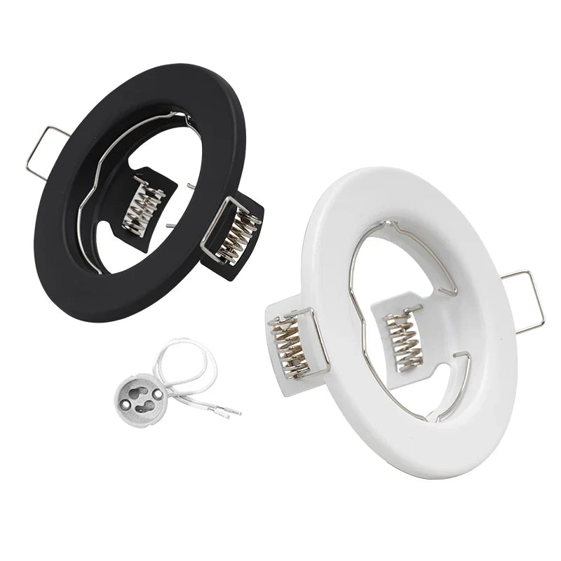 6pcs Down Light Frame Recessed LED Ceiling Fixtures Downlight GU10 MR16 Ceiling Spot Lights Fitting Fixture