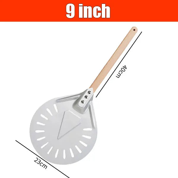 12/14 Inch Aluminum Perforated Pizza Shovel Peel with Detachable Handle Nonstick Oven Baking Paddle Spatula Turners Accessories