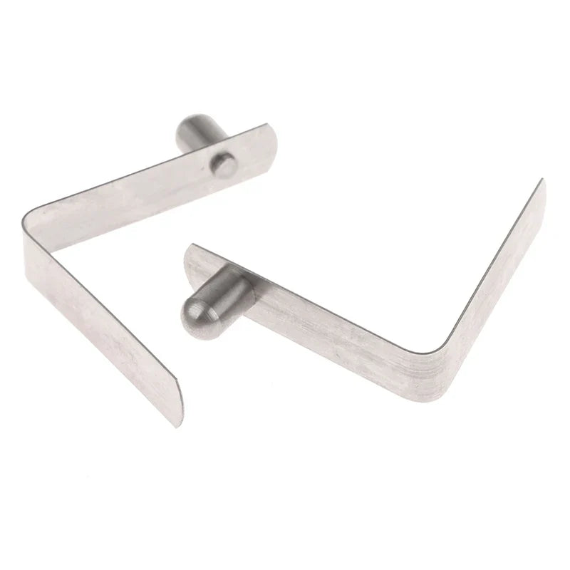 10Pcs 6*9mm Double Single Hollow Button Clips Kayak Paddle Snap Spring Clip Tent Pole Tube Lock Awning Telescopeic Shrapnel