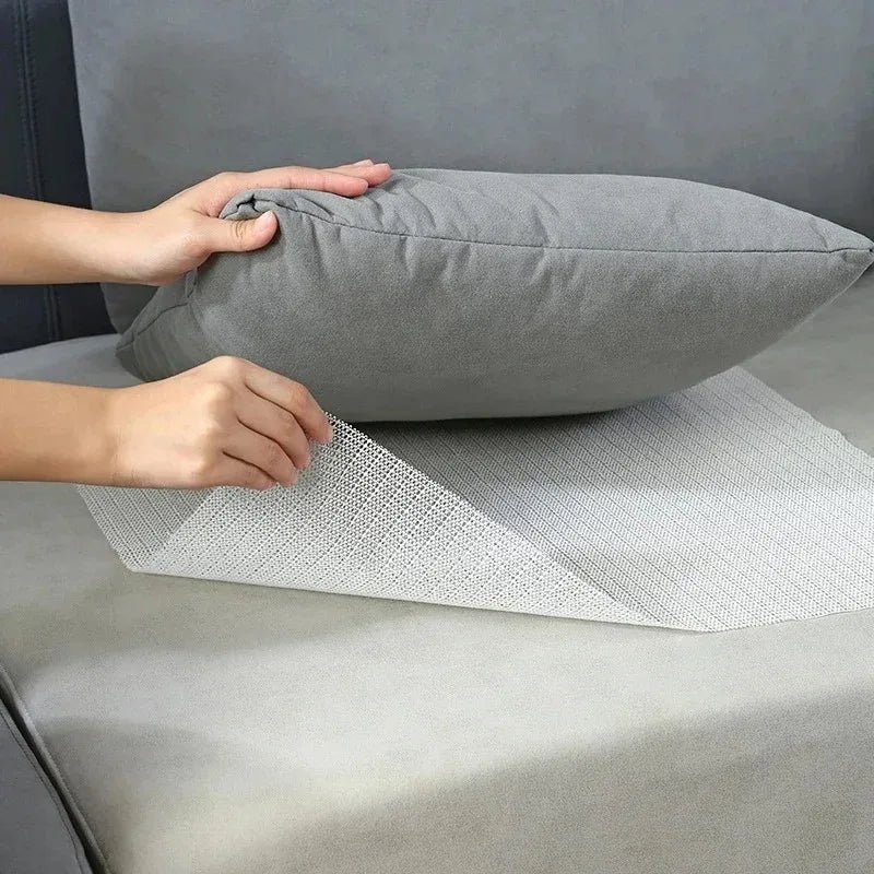 Anti Slip Pad PVC Fabric Mattress Sofa Floor Mat Household Carpet Yoga Mat Anti-Skid Mesh Fabric Gripper Fixing Base Non SlipPad