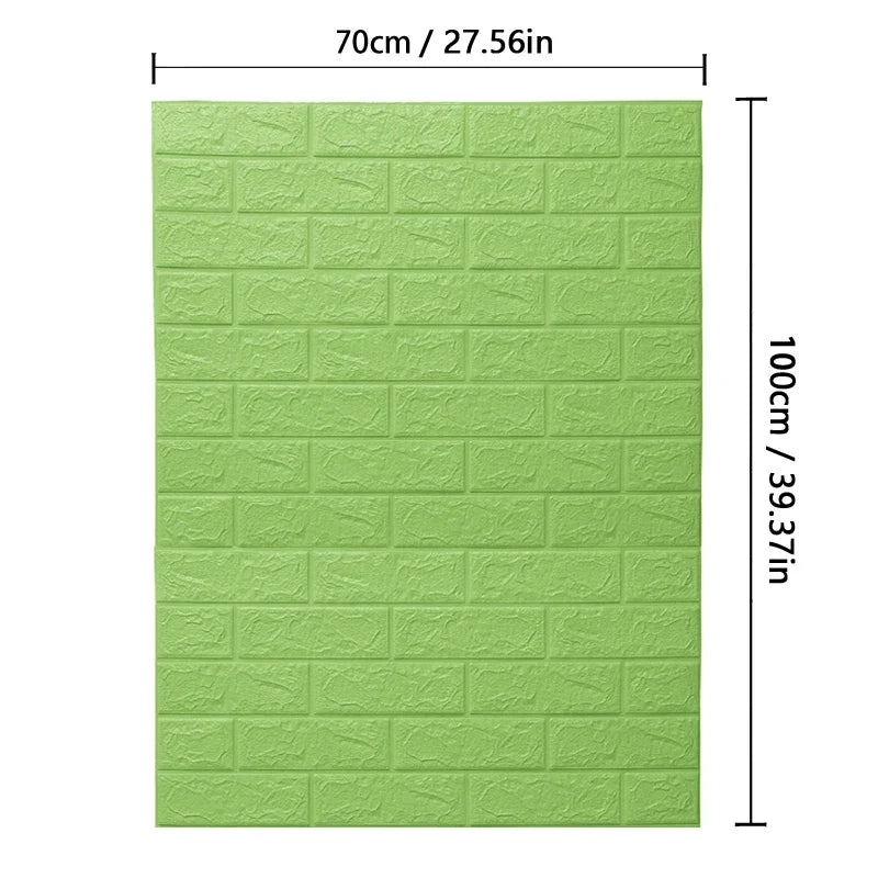 70cmx1/2/3/5/10m 3D Paper Wall Adhesive Living Room PVC Self-adhesive Panels Home Decoration Wallpapers Waterproof Wall Stickers