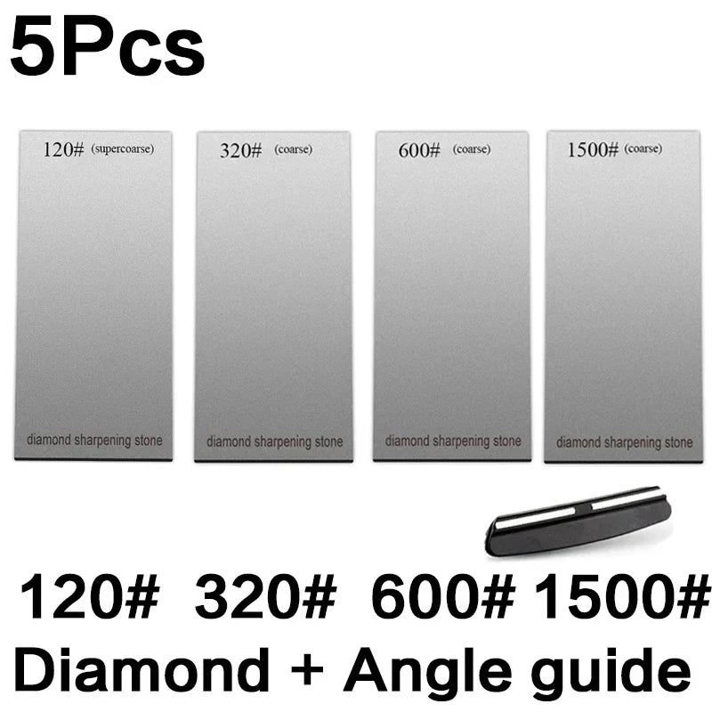 120/600/1500/3000 set Diamond sharpening stone base kitchen whetstone blade sharp bar Apex edge musat knife sharper flakes board