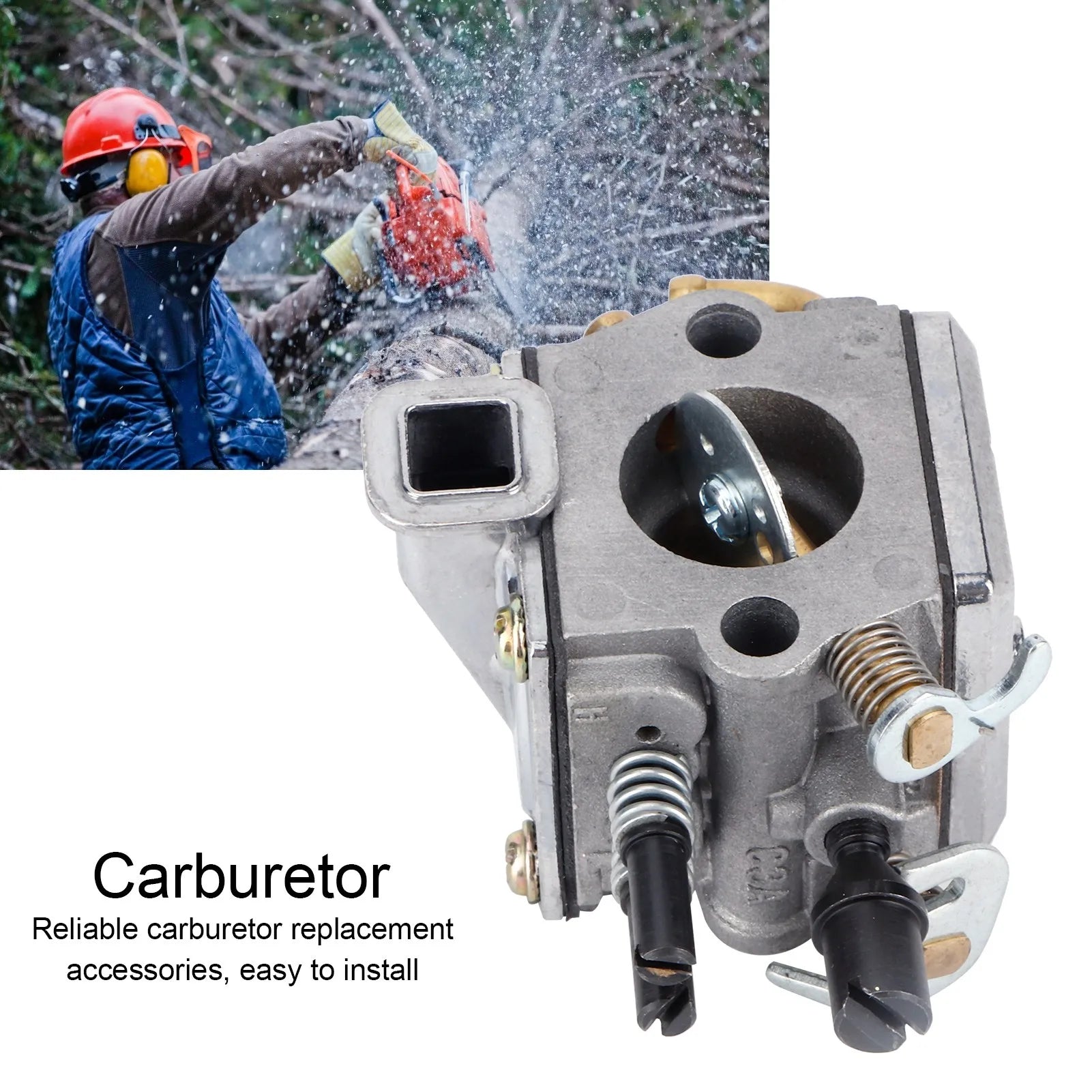 Aluminum Carburetor Carburetor Assembly Aluminum Carb Replacement Fit for STIHL 034 036 MS340 MS350 MS360 Carburetor Replacement