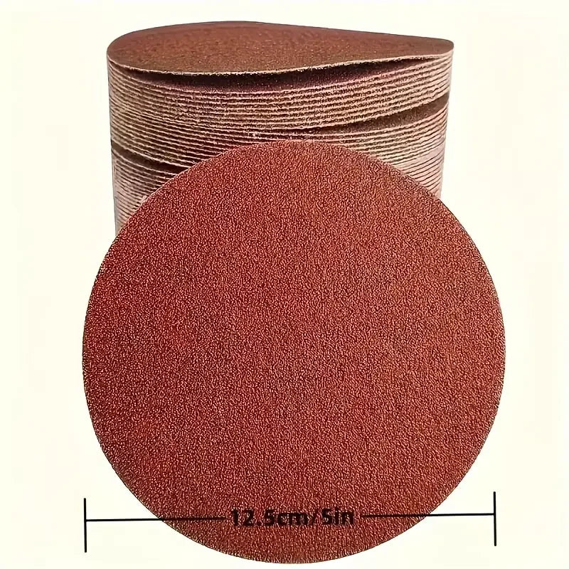 15/60Pcs Sheet 5 Inch Premium Sandpaper Set - 60 to 1000 Grain Size for High Efficiency Polishing of Metals, Wood and Non-Metals