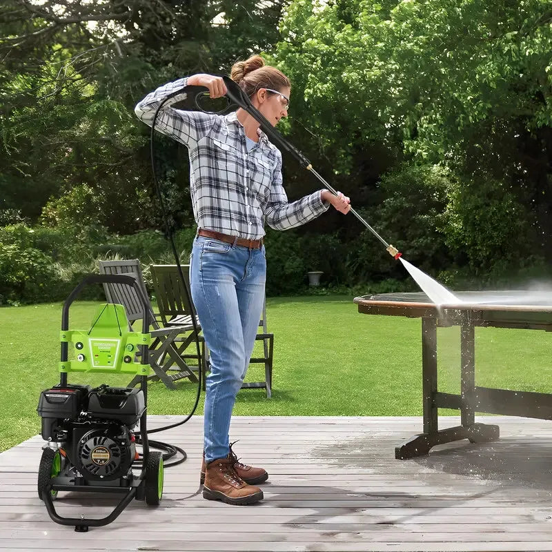 4200PSI Pressure Washer 4.0GPM 209CC Gas Power Washer 25ft Hose &4 Nozzles