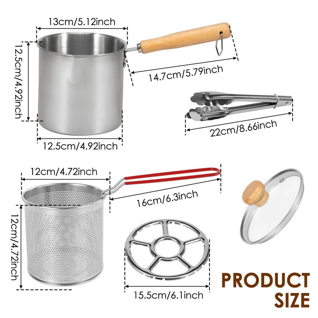 Deep Frying Pot Stainless Steel Fryer Pan Fry Pot with Basket and Lid Food Grade Deep Fryer Chicken Fried Chicken Cooking Tools
