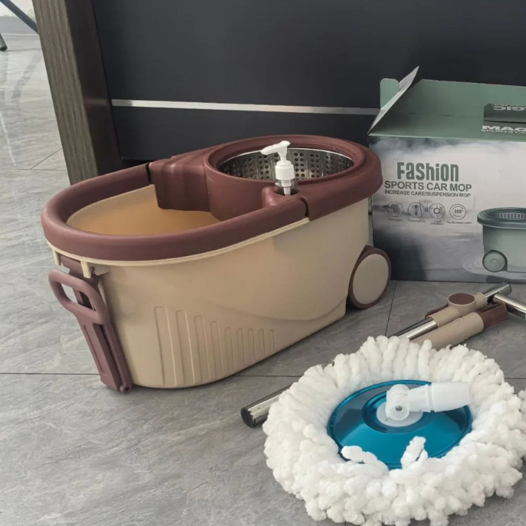 Hot Sale 360 Spin Mop and Bucket Set, Easy Wring Self Cleaning Floor Mop with 3 Replaceable Microfiber Heads & Adjustable Handle