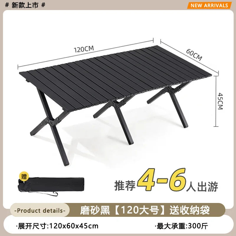 Portable Wooden Picnic Table Lightweight Compact Outdoor Folding Camping Table Camping Picnics Backyard Parties Beach Trips