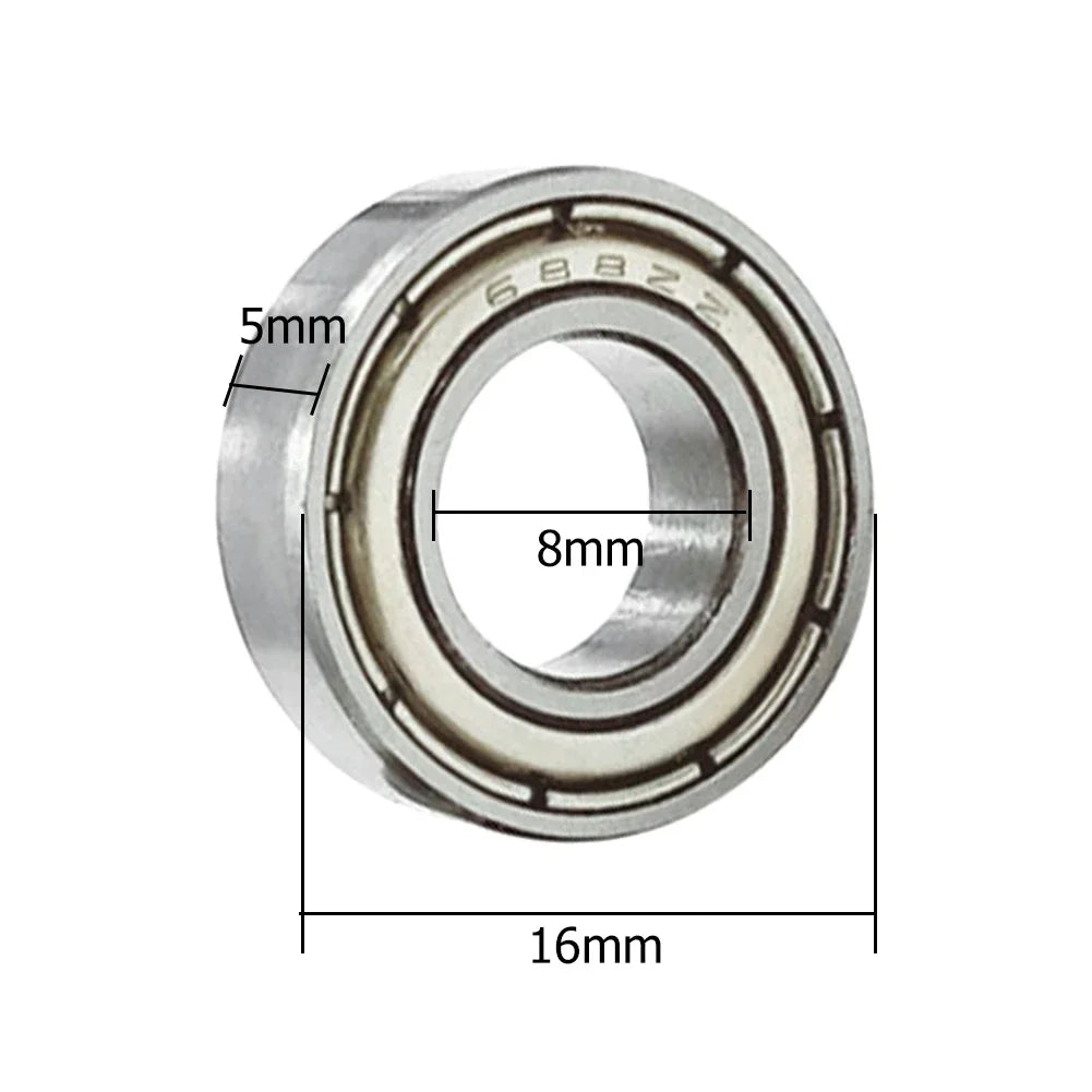 Ball Bearings 688zz 608zz 623zz 626zz 685zz 607zz Deep Groove Miniature Bearings For Skateboard Scooter 3D Printers Bearings