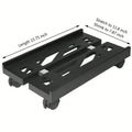 Adjustable Mobile PC Tower Stand with Wheels under Desk CPU Holder Adjustable Stable Mobile Computer Host Stand for Home Office