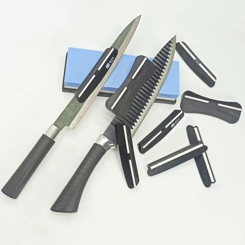 2 & 4 Angle Knife Sharpener Guide - Whetstone Holder for Kitchen Knives, Professional Sharpening Stone Tool (1PC/2PC/3PC)