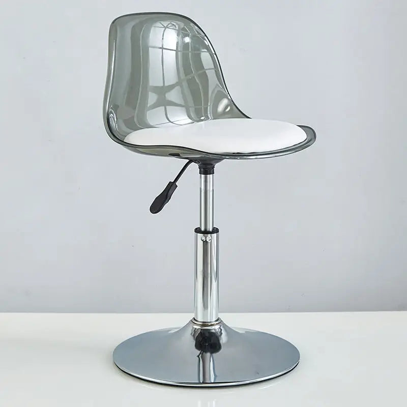 Adjustable Swivel Bar Stool Gas Lift High Back PU Leather Modern Counter Chair Kitchen Breakfast Bar Bar Stools Furniture
