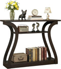 Console Table, Entryway Table with 3 Tier Storage Shelves, Narrow Long Sofa Table for Entryway, Living Room, Hallway, Couch