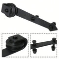 6.6 /12FT  Bypass Double Sliding Barn Door Hardware KitRoller Separate Space ,Single Track,Heavy Duty,Slide Smoothly Quietly