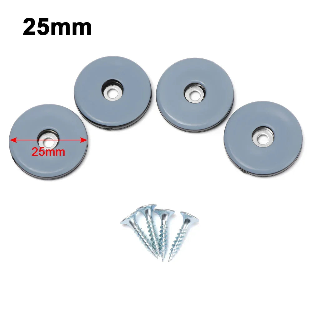 4/8pcs Furniture Leg Slider Pads Easy Move Heavy Furniture Table Bases Protector Legs Anti-abrasion Floor Mat with Screws