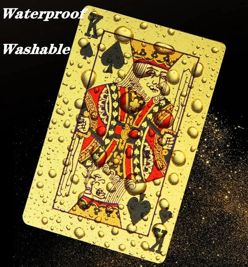 1 pair of waterproof playing cards, plastic playing cards, foil cards, novelty playing cards, adult playing cards, family gaming