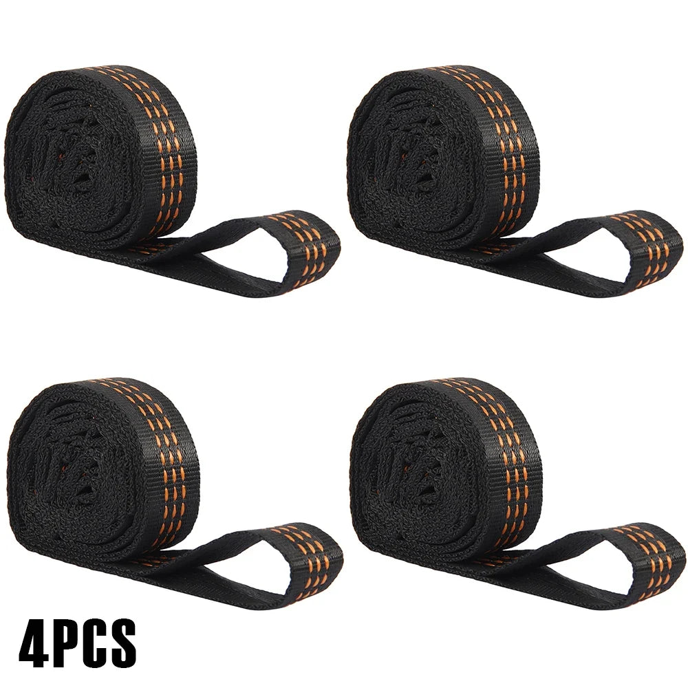 2/6Pcs 100x2.5cm Hammock Straps Nylon Swing Hanging Belt Adjustable Camping Hanging Strap Hammock Accessory for Outdoor Garden