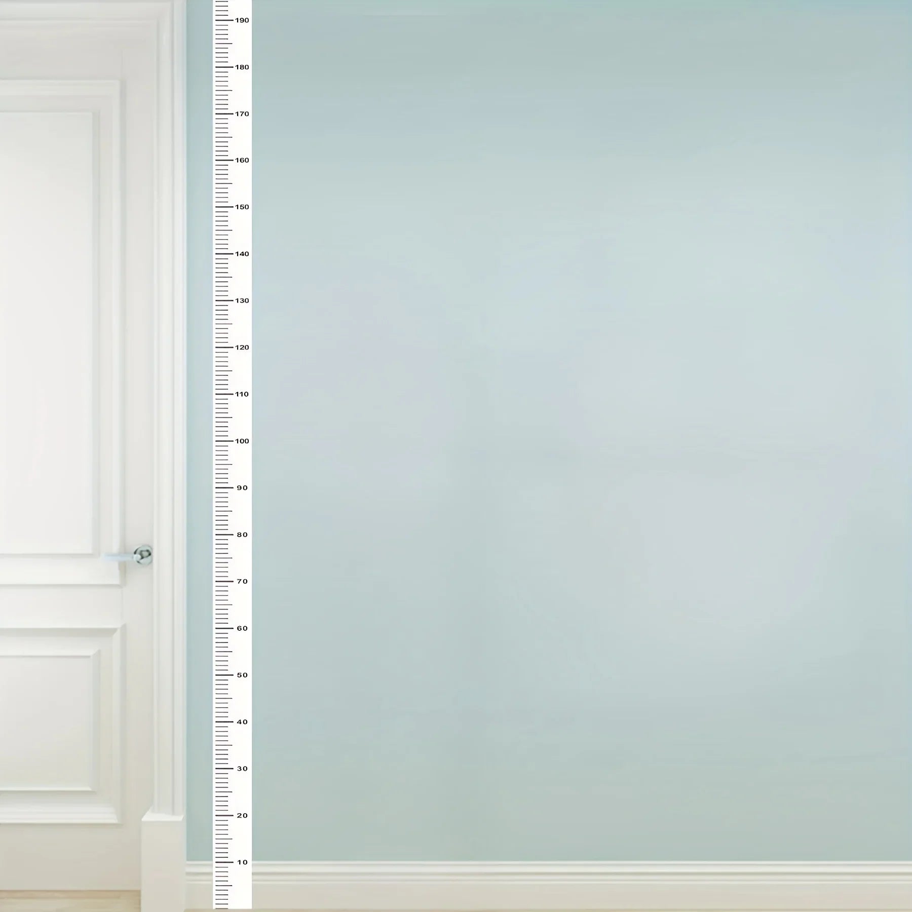 2m Wall Height Measurement Card - Modern Style, Durable PC Material, Writeable & Removable, Accurate 2m Per Sheet|Wall Decor