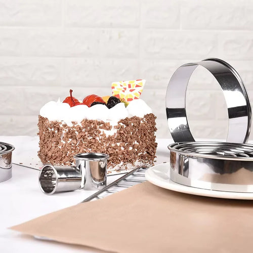 14 Pieces Round Cookie Biscuit Cutter Set Stainless Steel Donut Cutter Ring Molds Kitchen Graduated Circle Pastry Cutters YY129