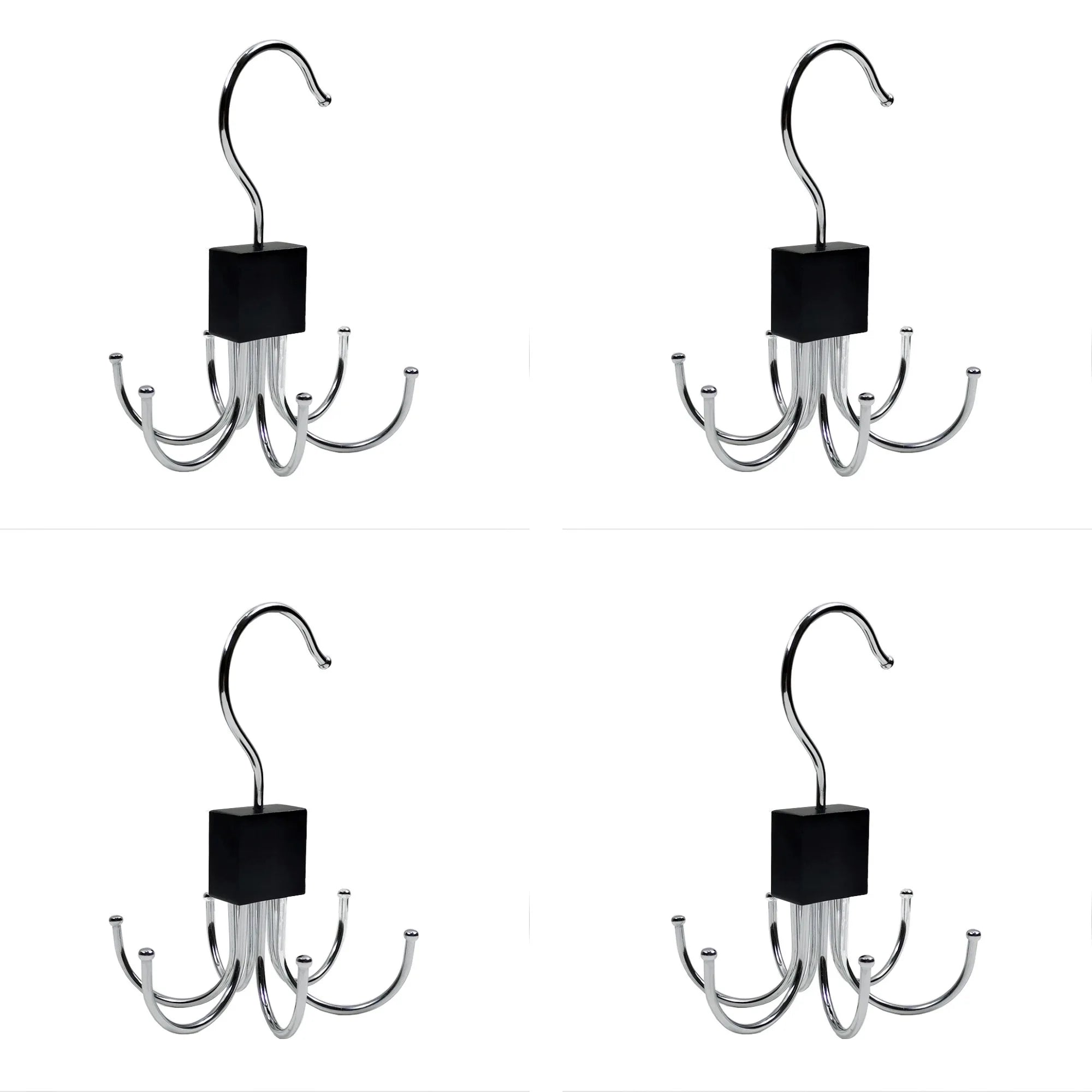 1/2 Piece Multifunctional Hook, Multi Claw Bag Storage Hook, Tie Metal Storage Suitable for Scarves, Belts, Home Storage