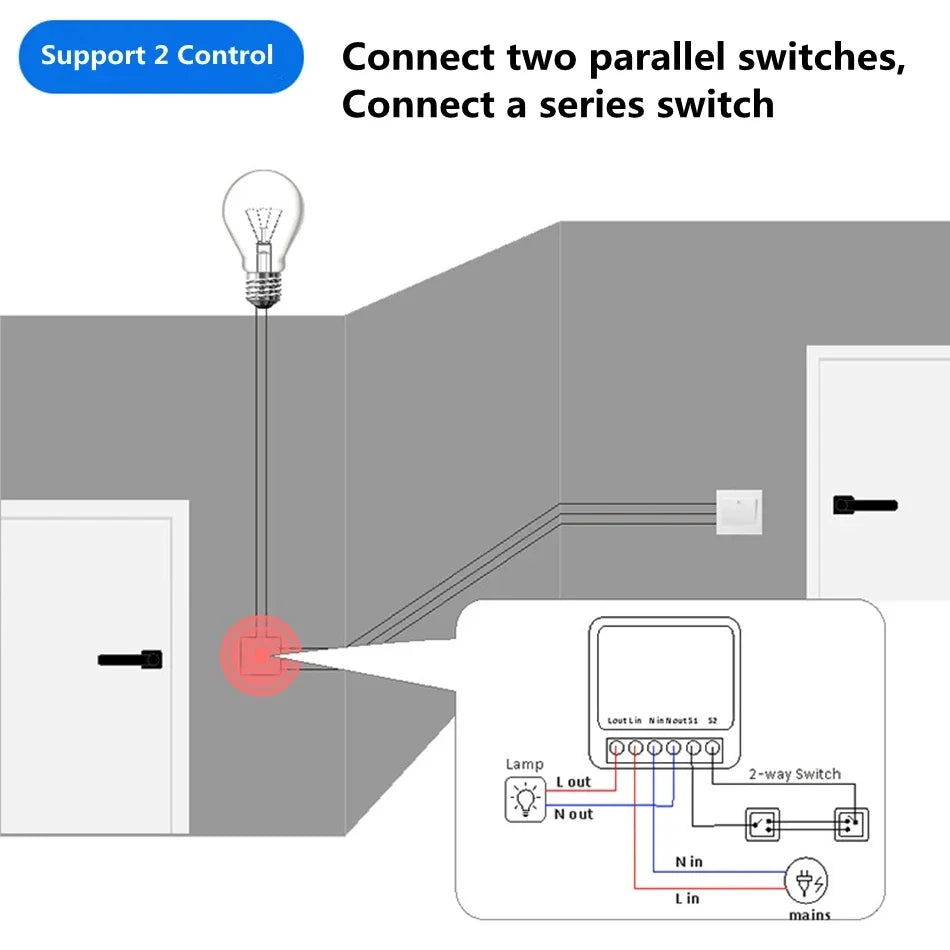 16A Mini Breaker Voice Control for Homekit Siri Alexa Google Alice Tuya Smart Home WiFi Smart Switch with Power Monitor