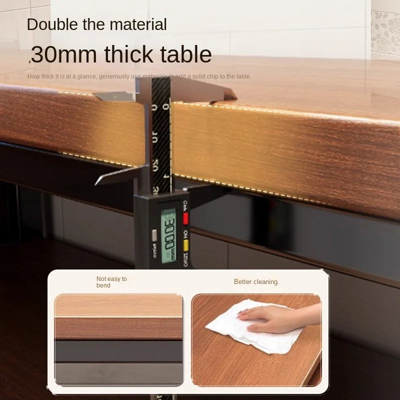 Multifunctional kitchen storage rack, sideboard cabinet, floor-standing wall table, workbench, cookware and bowl storage cabinet