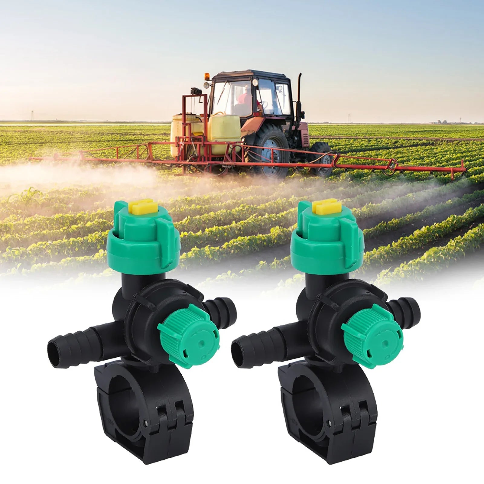 2Pcs External Thread Agricultural Sprayer Fan Shaped Spraying Nozzle for Agriculture