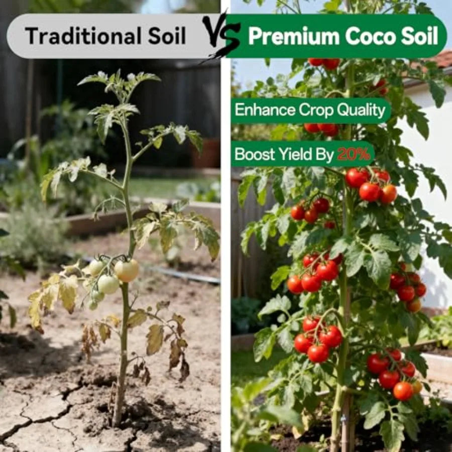 10 Pcs Compressed Coco Coir Brick for Plants Premium Organic Coconut Coir Bricks Coco Fiber Substrate Coco Coir Fiber Potting S
