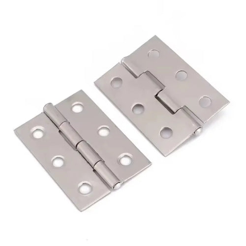10pcs Stainless Steel Door Hinges Cabinet Doors Windows Wooden Box Flat Hinge Home Furniture Hardware Accessories Escritorio