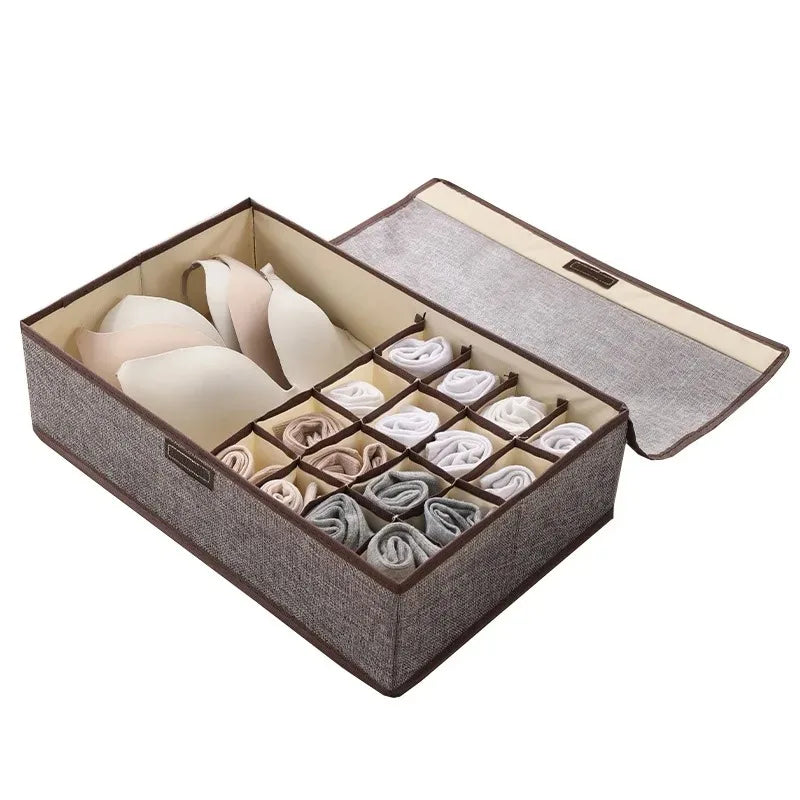 1Pcs Washable Underwear  Storage Compartments Drawer Type Three in One Wardrobe Organizer Clothes Foldable Socks Home organizer