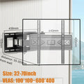 BEISHI Full Motion Mount with Dual Arms TV Wall Mount for Most 32-70 inch TVs, Holds up to 88lbs, Max VESA 600x400mm