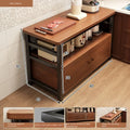 Multifunctional kitchen storage rack, sideboard cabinet, floor-standing wall table, workbench, cookware and bowl storage cabinet