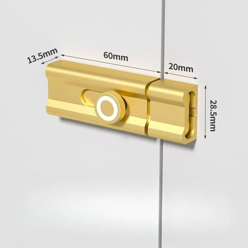 Anti-theft Old Door Lock Buckle Lock-adhesive Indoor Anti-locking Bolt No Punching Pins Latches Gate Hardware Home Improvement