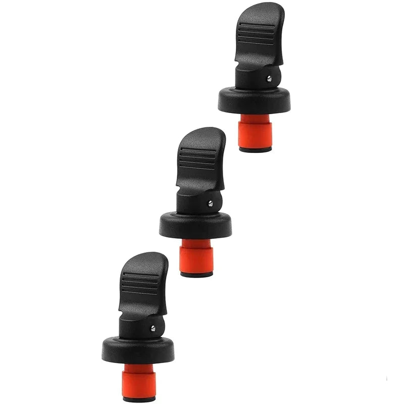 3Pcs Silicone Wine Stoppers Reusable Wine Bottle Stoppers Expanding Manual Beverage Bottle Stoppers Vacuum Bottle Stoppers