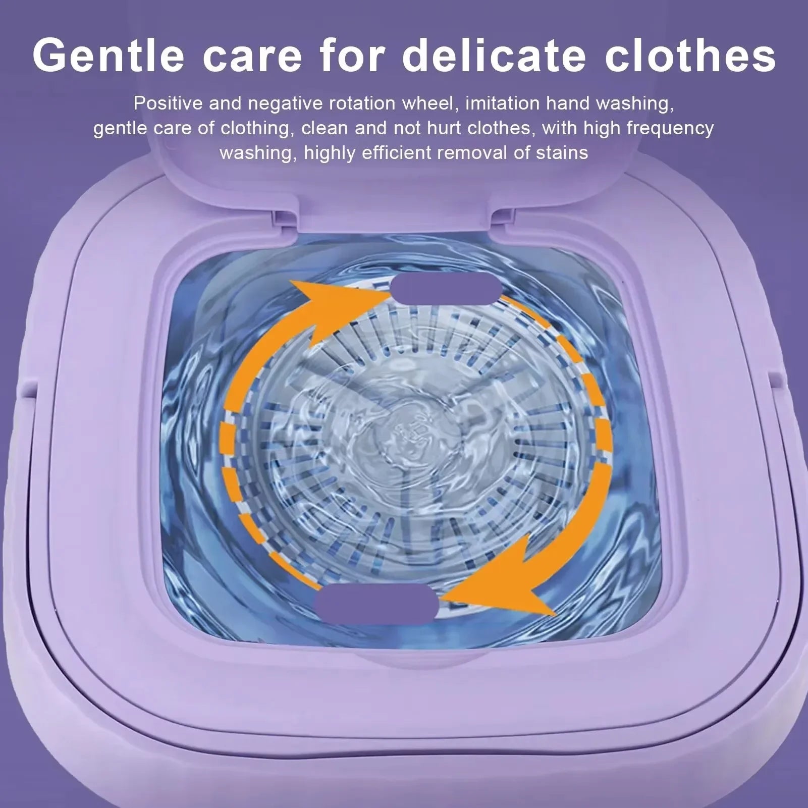 8L Foldable Mini Washing Machine Spin Dryer Portable Small Washer for Socks Underwear Lingerie Space-saving Household Appliance