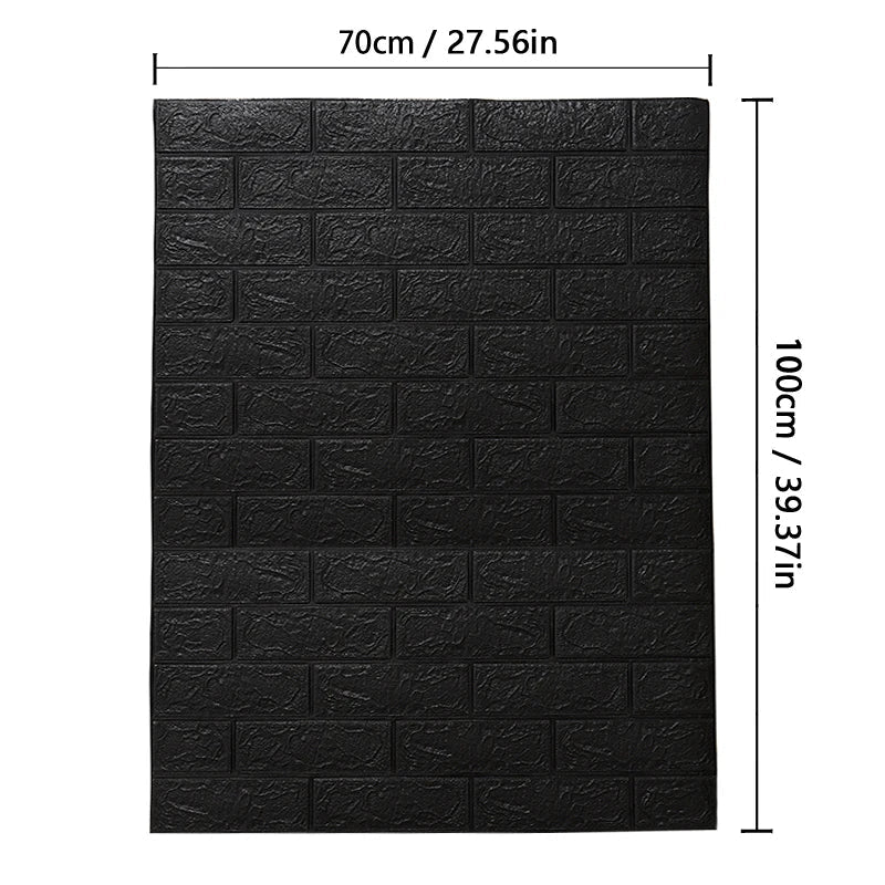 70cmx1/2/3/5/10m 3D Paper Wall Adhesive Living Room PVC Self-adhesive Panels Home Decoration Wallpapers Waterproof Wall Stickers
