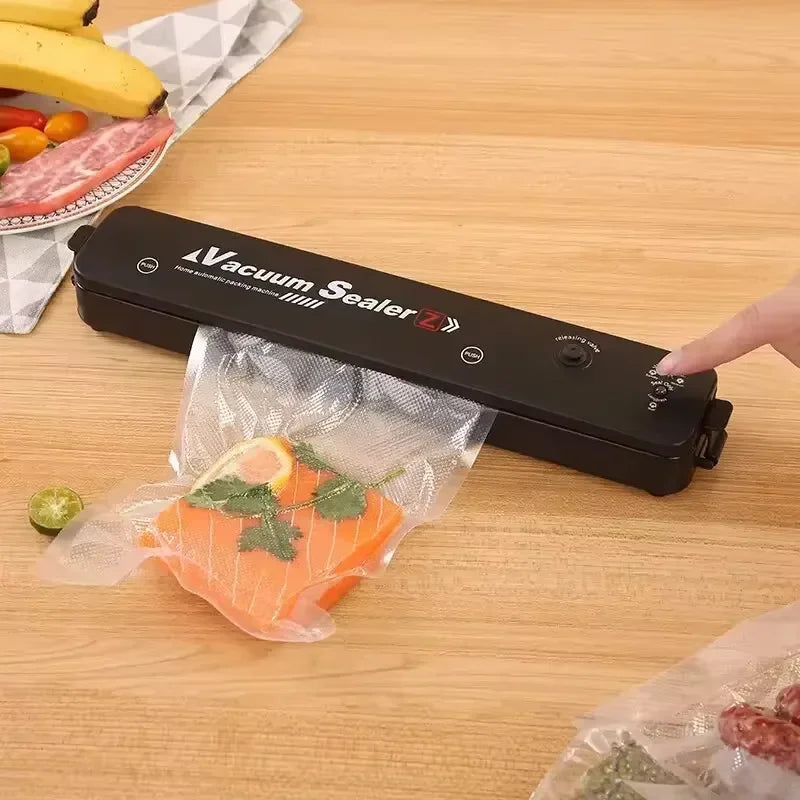 Automatic Portable Design Multi-Functional Kitchen Vacuum Sealer  Air-Tight Food Packaging for Household Preservation sealed bag