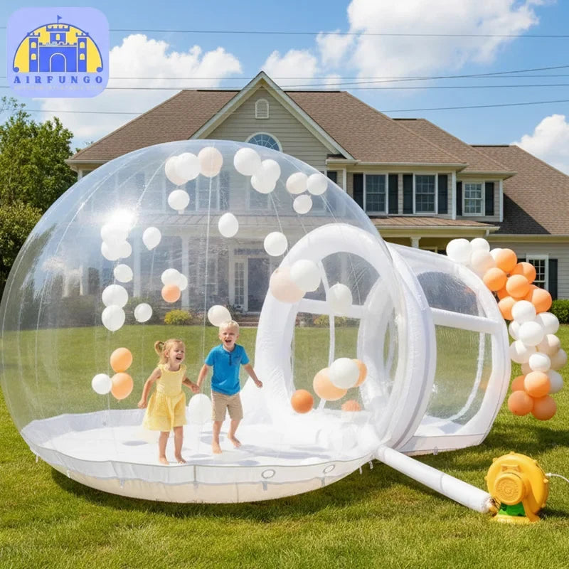 10ft TPU dia Inflatable Bubble Dome House Bounce House Hot Selling Transparent Inflatable Camping Tent with blower for Balloon